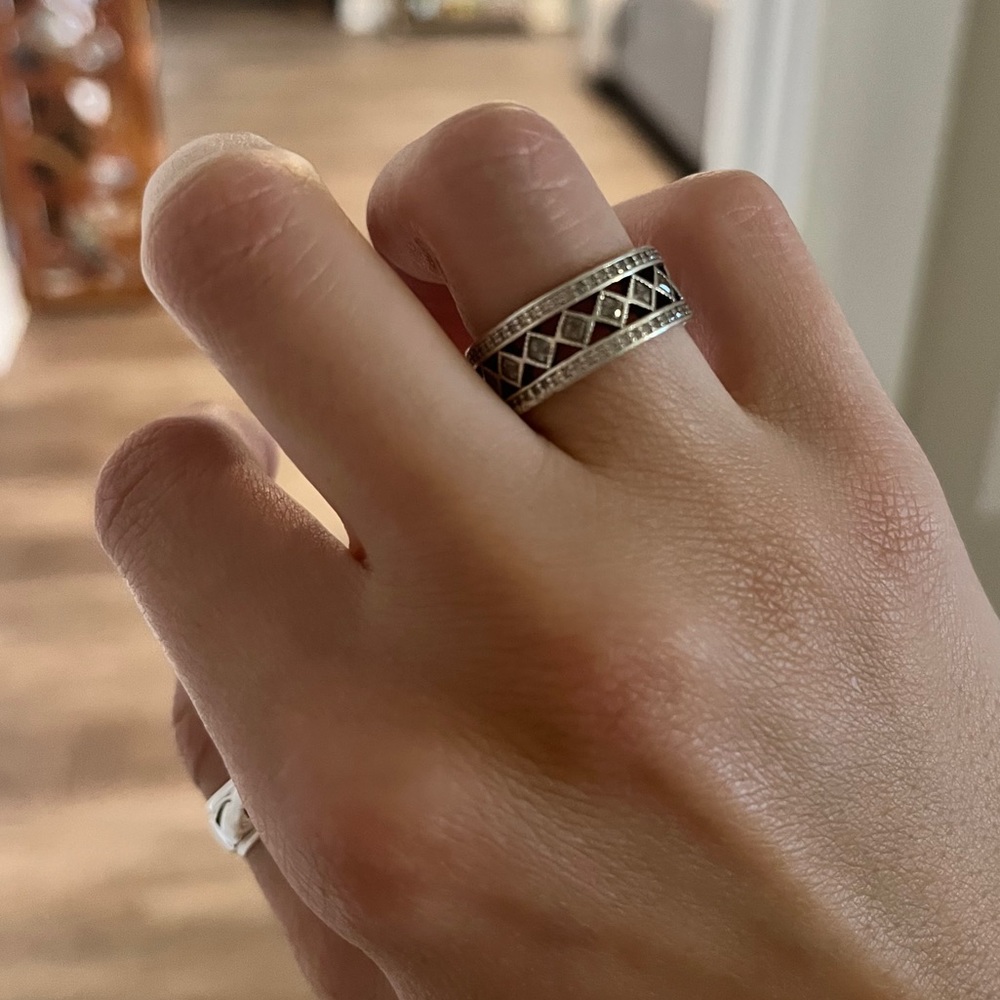 Vintage Pandora Fascination Ring Sterling Silver